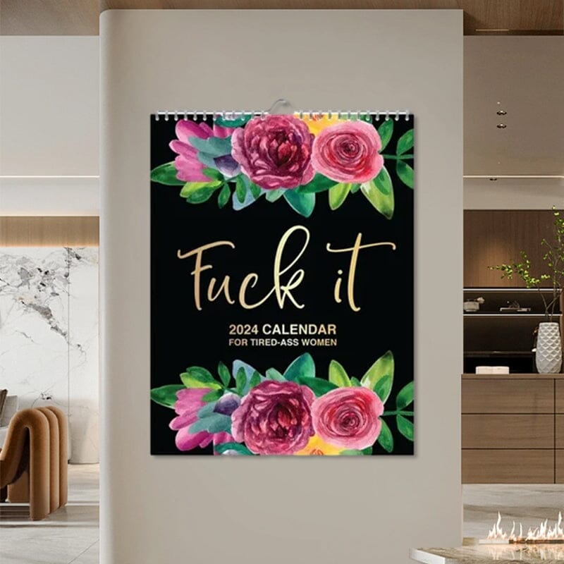 2024 Calendar For Tired-Ass Women Metic