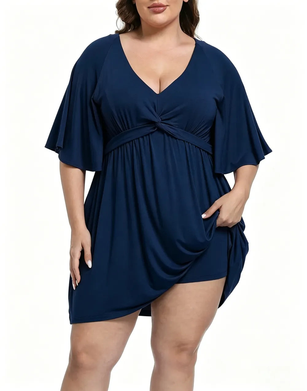 CurvaBelle – Plus Size Romper Dress