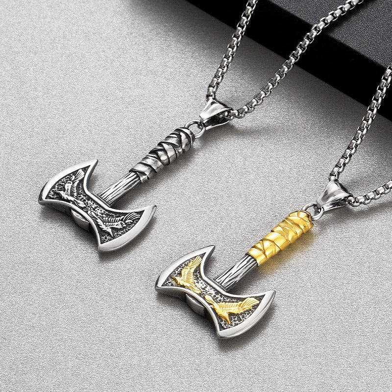 AxeValor – Elegant Norse Axe Necklace
