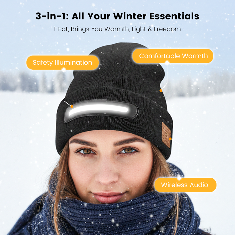 SoundGlow – LED Bluetooth Winter Hat