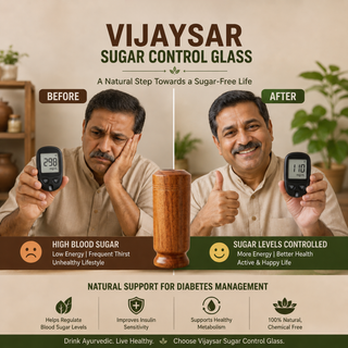 VijayaWell – Vijaysar Wood Wellness Glass