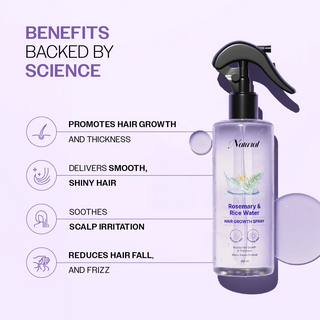 RoseGlow – Infused Nourishing Rosemary Rice Hair Mist