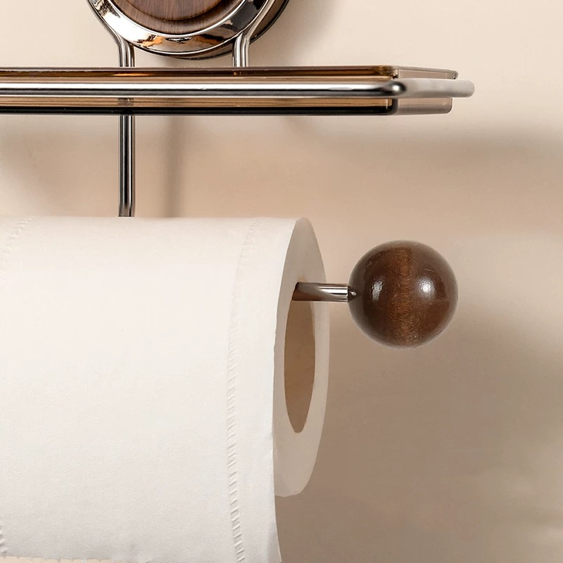 GripMount – No-Drill Suction Toilet Paper Holder
