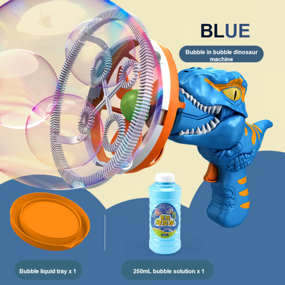 MiniDino - Portable Dinosaur Bubble Blaster