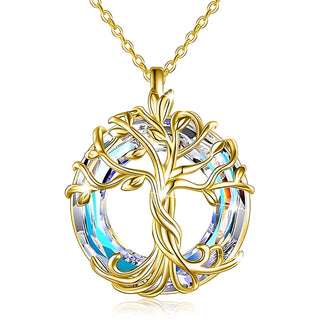 CelestiaTree – Elegant Mother’s Day Crystal Necklace
