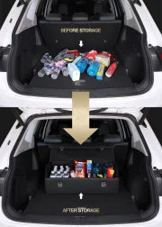 AutoNest - Elegant Leather Trunk Organization System