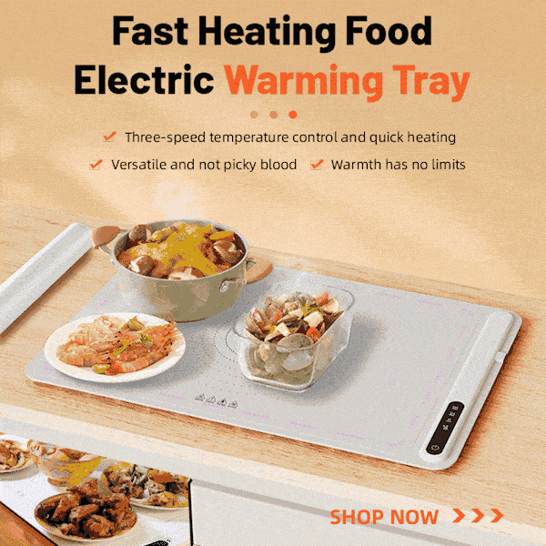 Foldable Silicone Fast Heating Food Electric Warming Tray marnetic