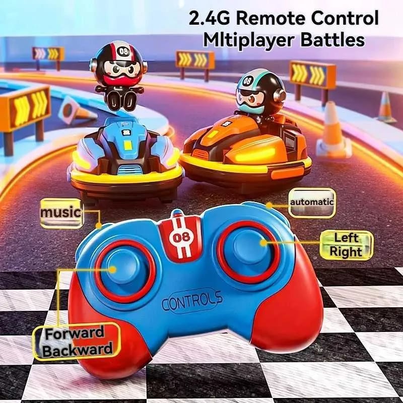 Bumper Cars Two-Player Racing Game-2.4 GHz Remote Control Bumper Cars