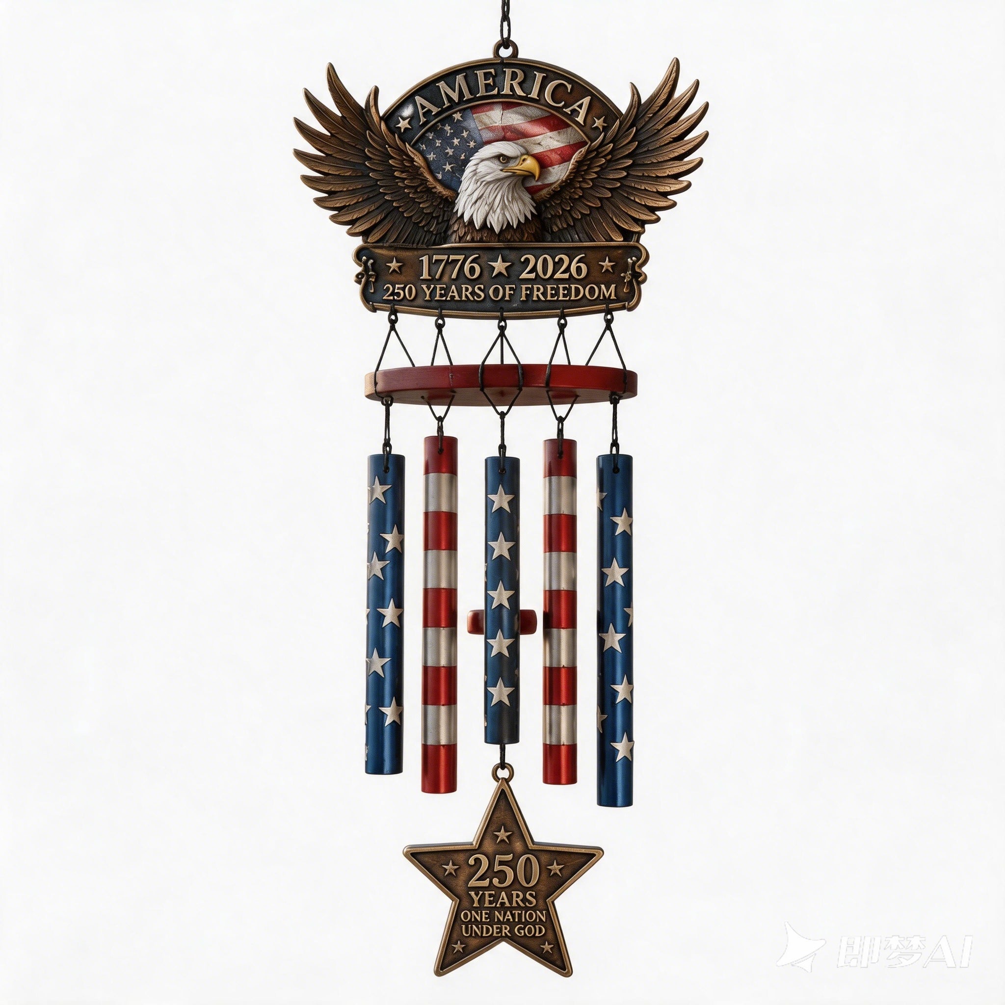 HeritageChime – Premium Patriotic Memorial Wind Chime