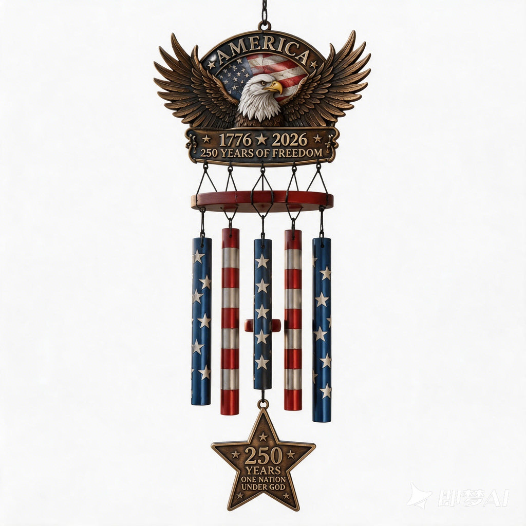 HeritageChime – Premium Patriotic Memorial Wind Chime