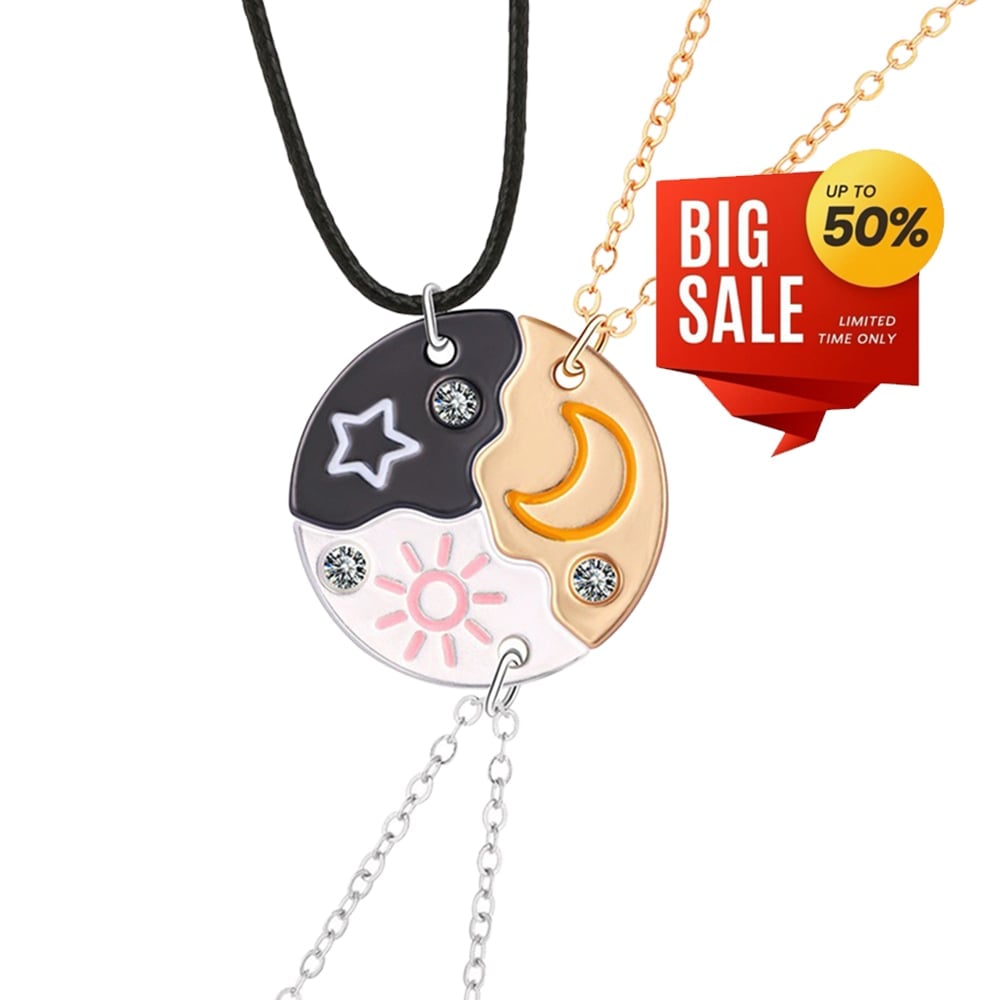Sun Moon Star Friendship Necklaces