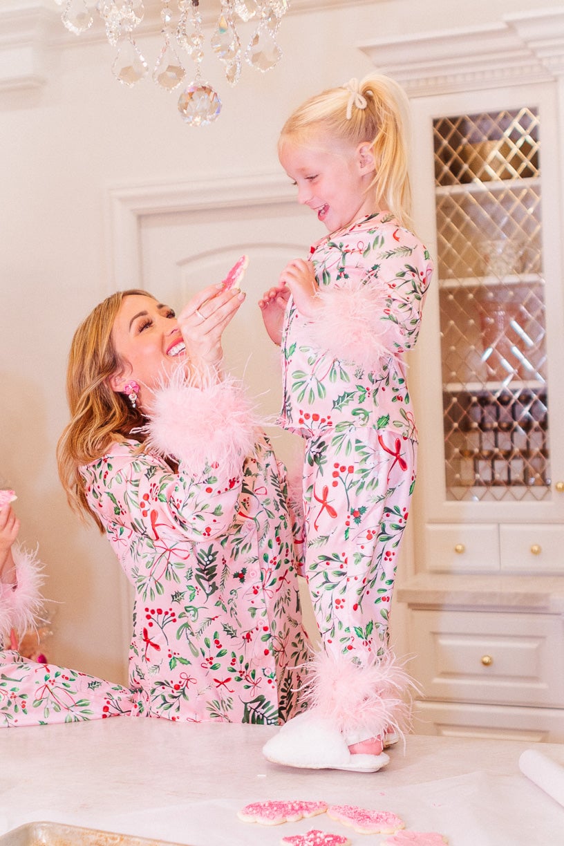 TWINBLISS - Mommy & Me Feather Pajama Set | Soft, Stylish, Stunning