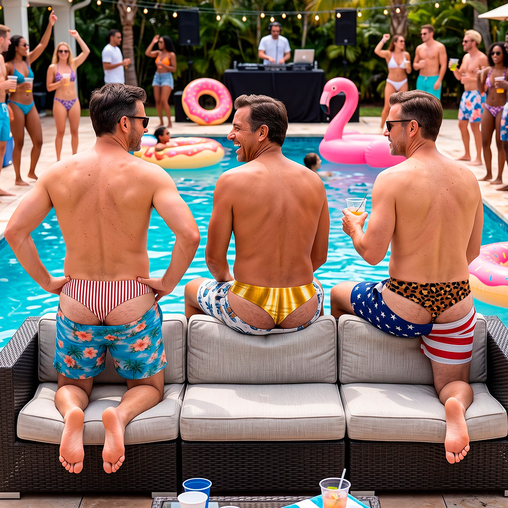 BeachBanter – Hilarious Optical Illusion Swim Trunks