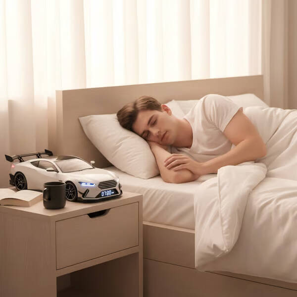 ⏰Hypercar Alarm Clock-🏎️Realistic Engine & Light Effects