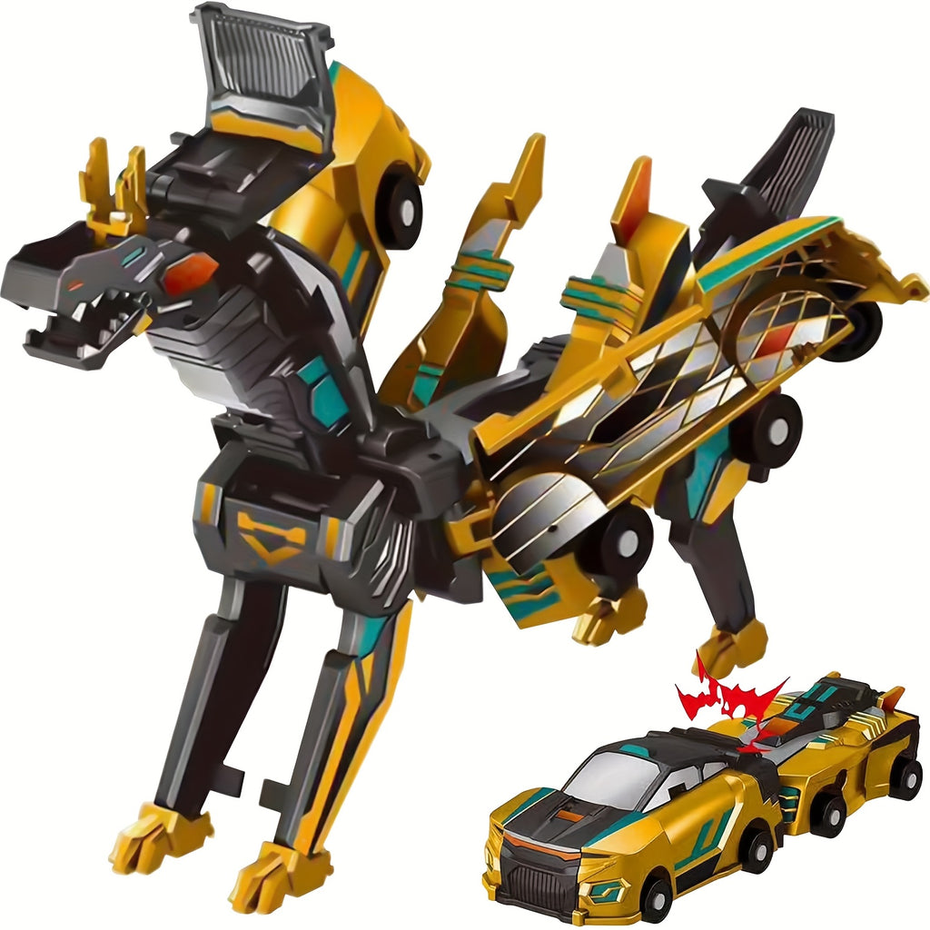 🎄Early Christmas Sale 50% off ⛄ 2-in-1 Transforming Race Car Dinosaur Automatic Transforming Toy