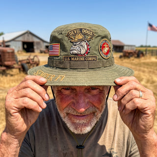🇺🇸 Last Day Promo: 49% OFF -🐾U.S. Marine Corps Devil Dogs Tribute Boonie Hat