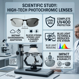 🕶️🕶️ High-Tech Smart Glasses: Offering protection against UV rays and blue light, these glasses also feature anti-glare and anti-reflective properties. The frame is dust- and wind-resistant, while the lenses are impact-resistant and shatterproof. Specif