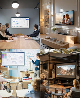 FlexBeam - Compact Wireless HDMI Projector for Movies & Presentations