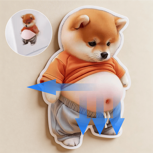 PawShield – Chubby Shiba Anti-Collision Protection Sticker