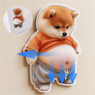 PawShield – Chubby Shiba Anti-Collision Protection Sticker