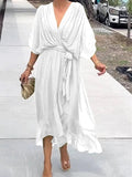 GraceVee | Timeless V-Neck Fashion Dress