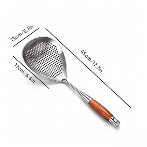 ChefWood – Wooden Handle Stainless Steel Skimmer