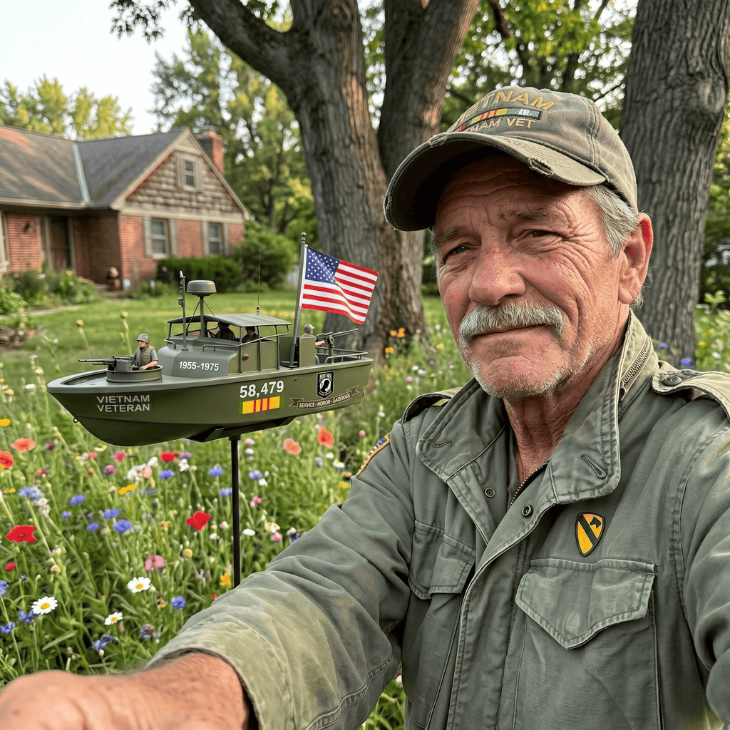 🏆Last Day Promo: 49% OFF 🎖️-Vietnam Veteran PBR Patrol Boat Garden Spinner- ✈️Buy 2 Free Shipping Today!
