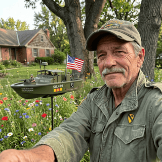 🏆Last Day Promo: 49% OFF 🎖️-Vietnam Veteran PBR Patrol Boat Garden Spinner- ✈️Buy 2 Free Shipping Today!