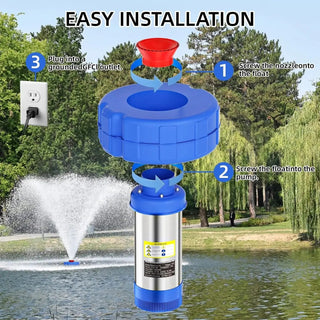 AquaFlow – 1HP High-Performance Pond Aerating Fountain