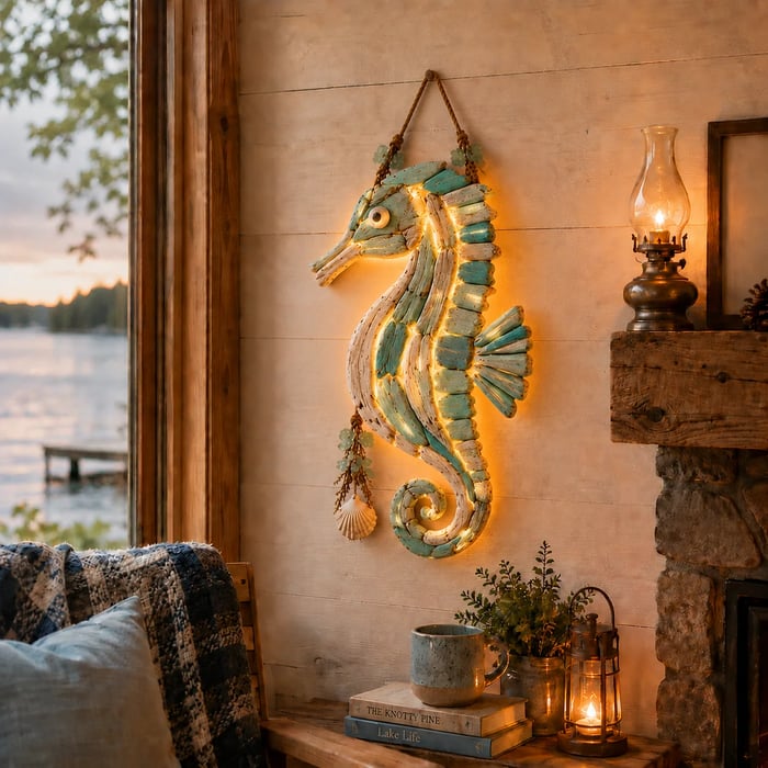 CoastalGlow – Lighted Coastal Fish Wall Decor