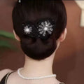 Black - Sparkly Flower