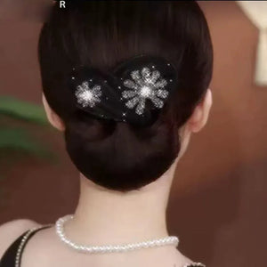 PetalTwist – Easy Bun Maker with Flower Charm