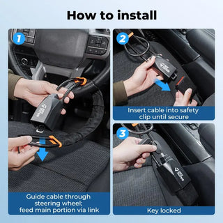 CarLock Sentinel - High-Strength Steering Wheel Guard