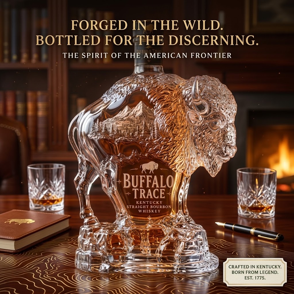 BuffaloCrest – Commemorative Mountain Whiskey Bottle
