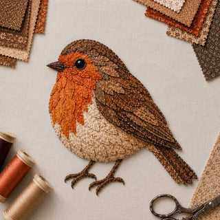 CraftNest – Handmade Patchwork Bird Hanging Kit