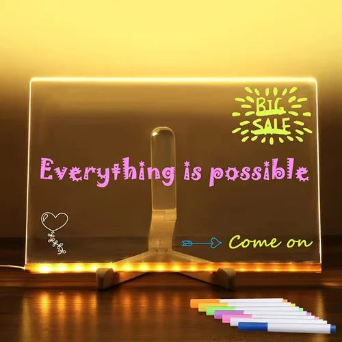 LuminaScribe - LED Note Board with Colors marnetic