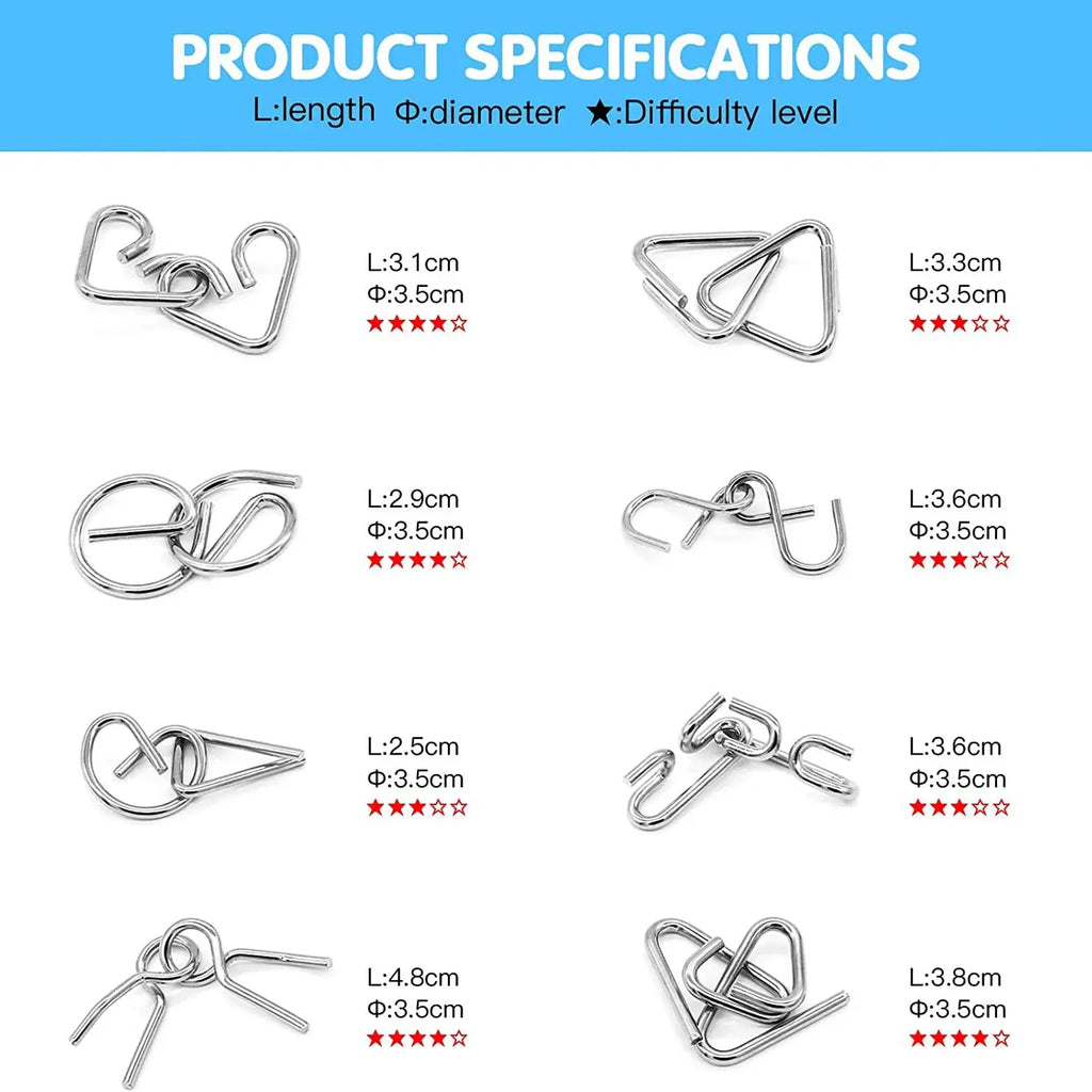 Disentanglement Iron Link Unlock Interlock Game Marnetic