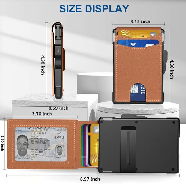 VaultOne - Premium RFID AirTag Wallet