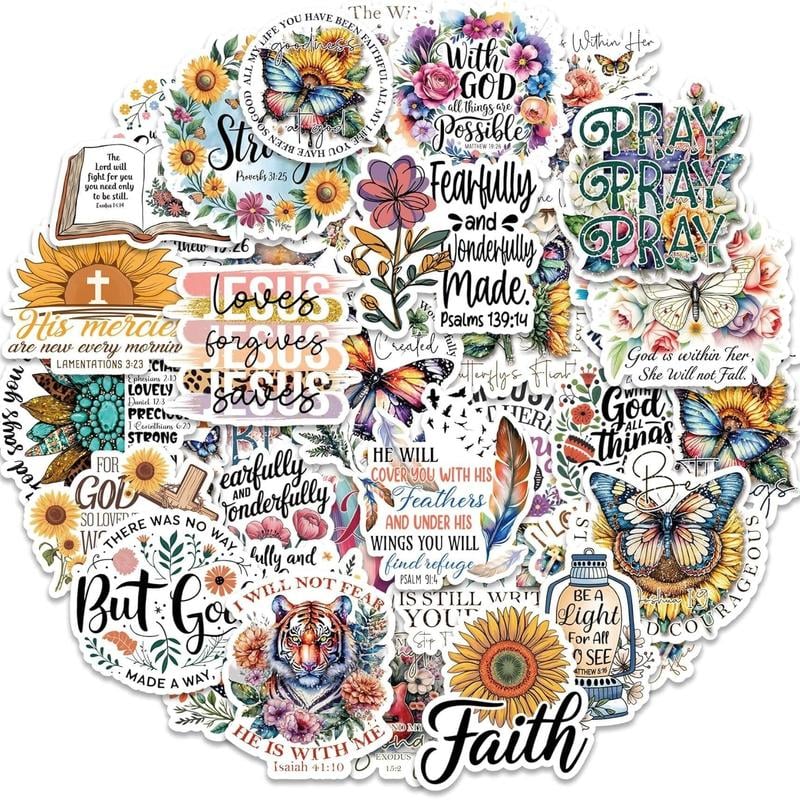 FaithGlow - Inspirational Bible Sticker Set
