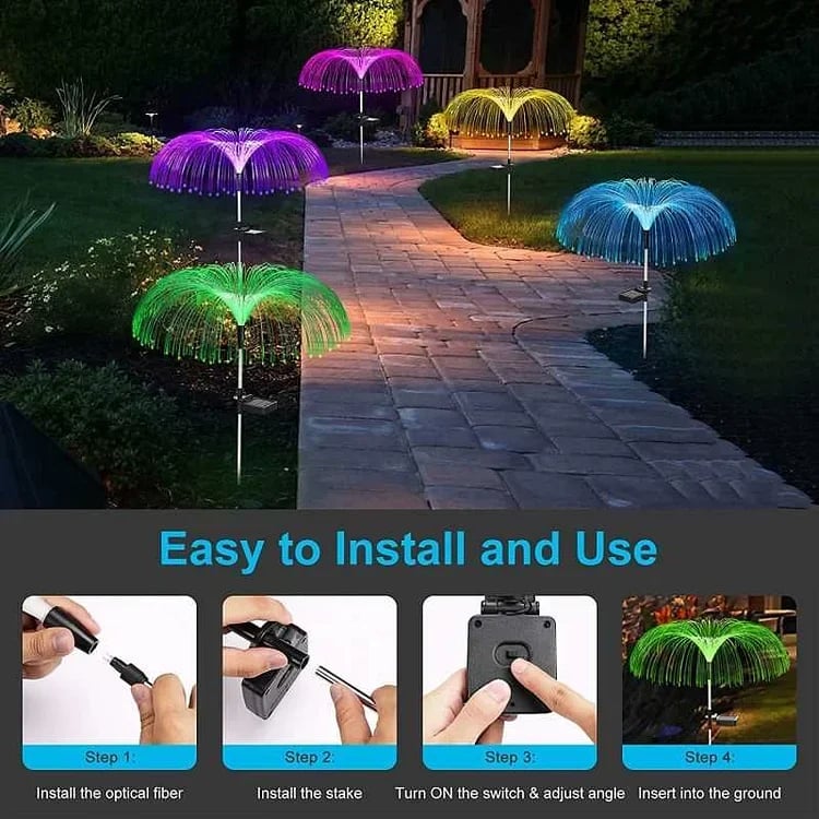 JellyGlow – Solar Color-Changing Jellyfish Lights