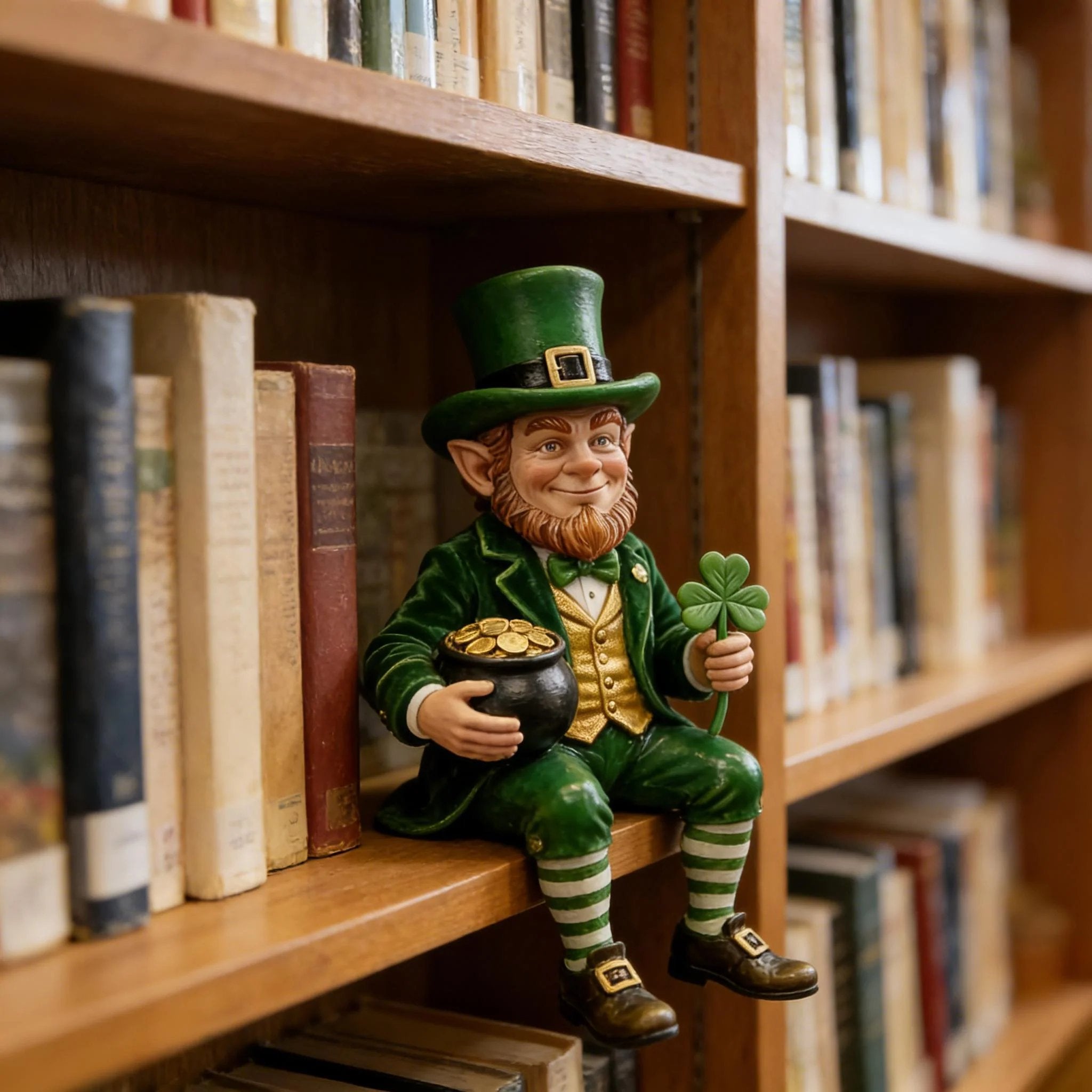 🔥Hot Sale 49% OFF -🍀St. Patrick’s Day Decorative Figurine🍺 Serene Desk Companion