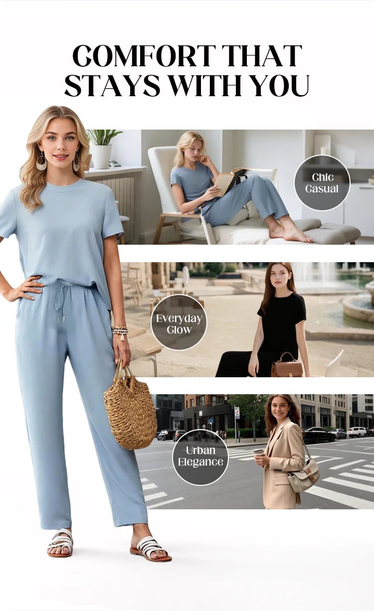 SunnyDrape - Comfortable Two-Piece Look