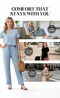 SunnyDrape - Comfortable Two-Piece Look
