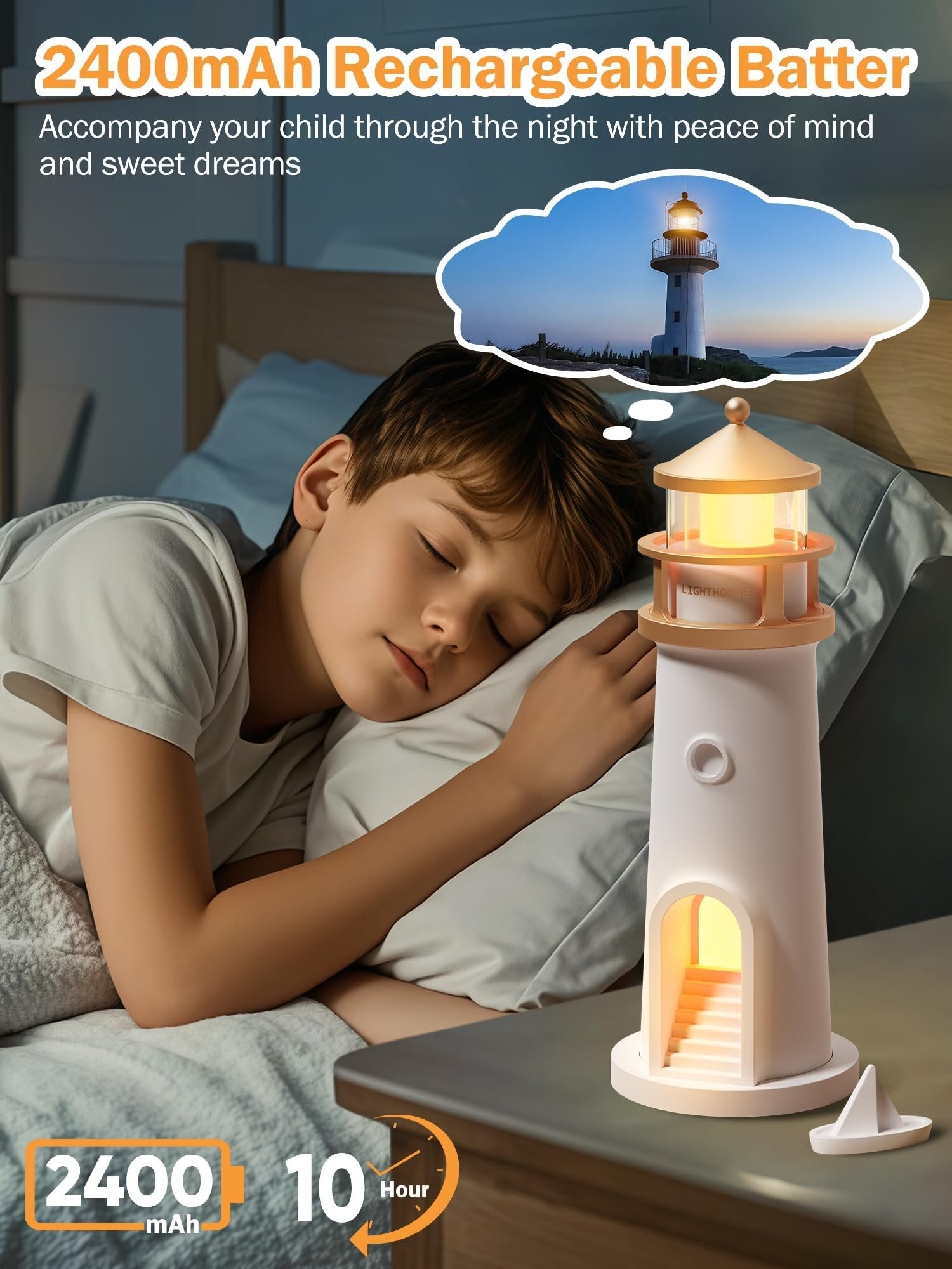 DreamHarbor - Lighthouse Moonlight Lamp