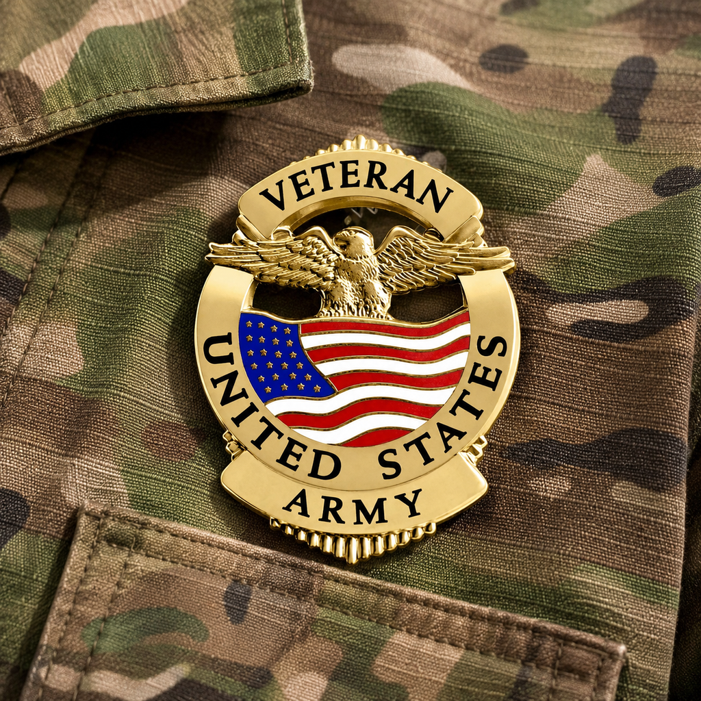 Veteran United States Army Badge – Honor. Service. Legacy