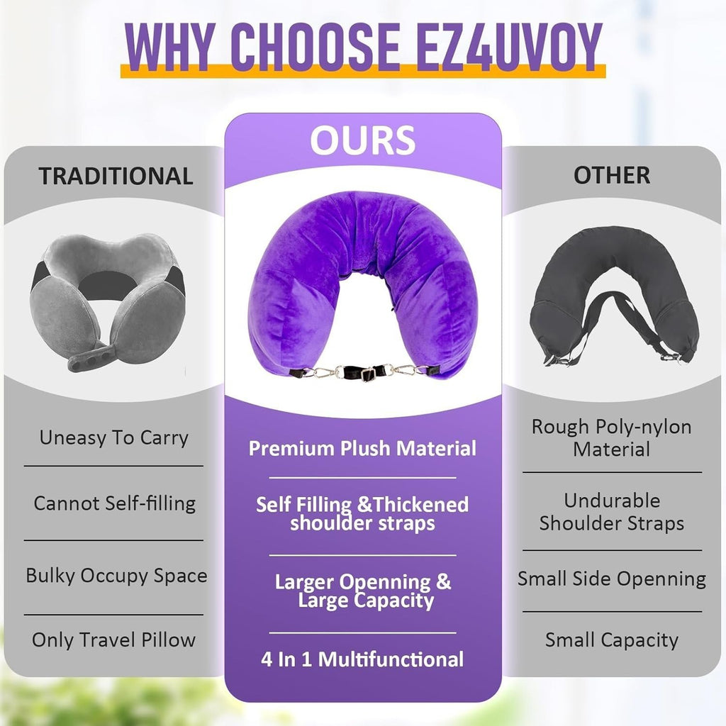 PackPillow - Clothes-Holding Neck Cushion