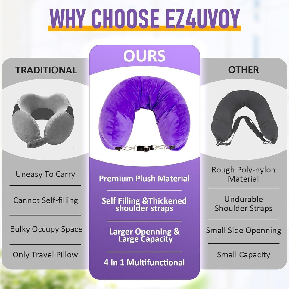 PackPillow - Clothes-Holding Neck Cushion