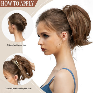 SilkSnap – Lightweight Synthetic Claw Clip for Chic Hairstyles