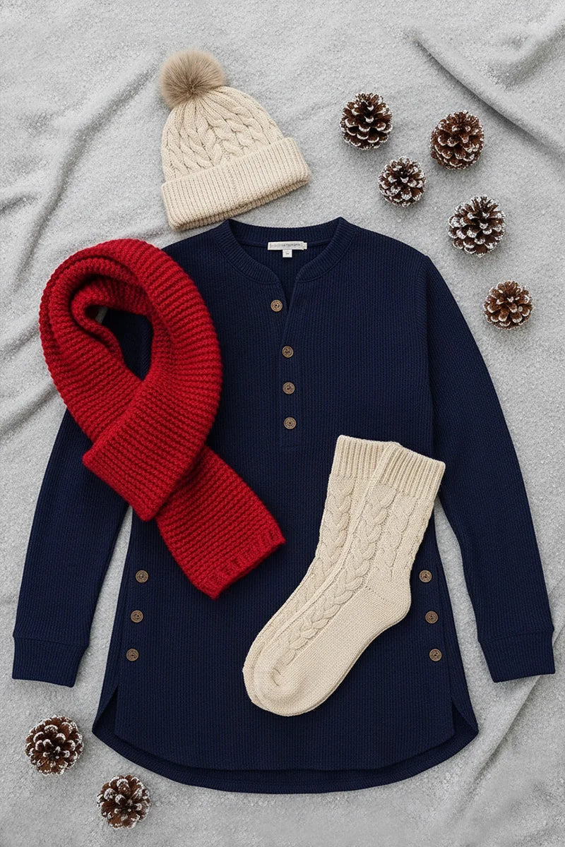 EternaStyle – Cozy Solid Color Long Sleeve Pullover