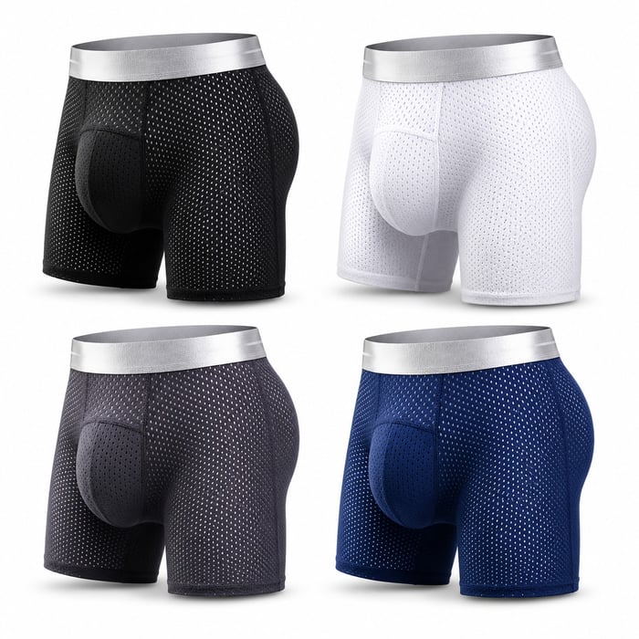 CoolGuard – Premium Ice Silk Leakproof Boxers